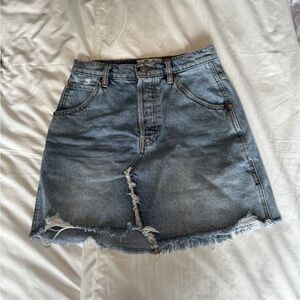 Free People denim skirt